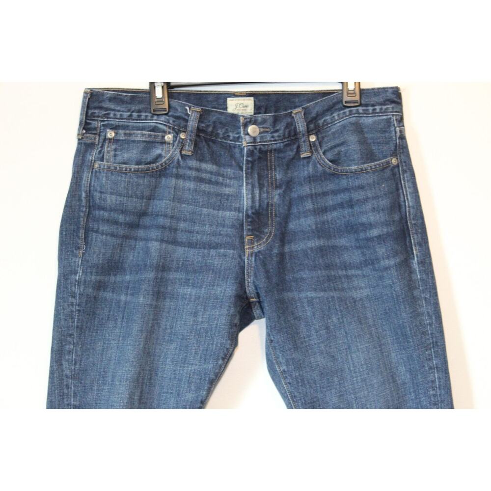 J. Crew 484 Slim Fit Jean AU643 Dark One Year Wash Men's Size 34 / 30 H14457 - Picture 3 of 8